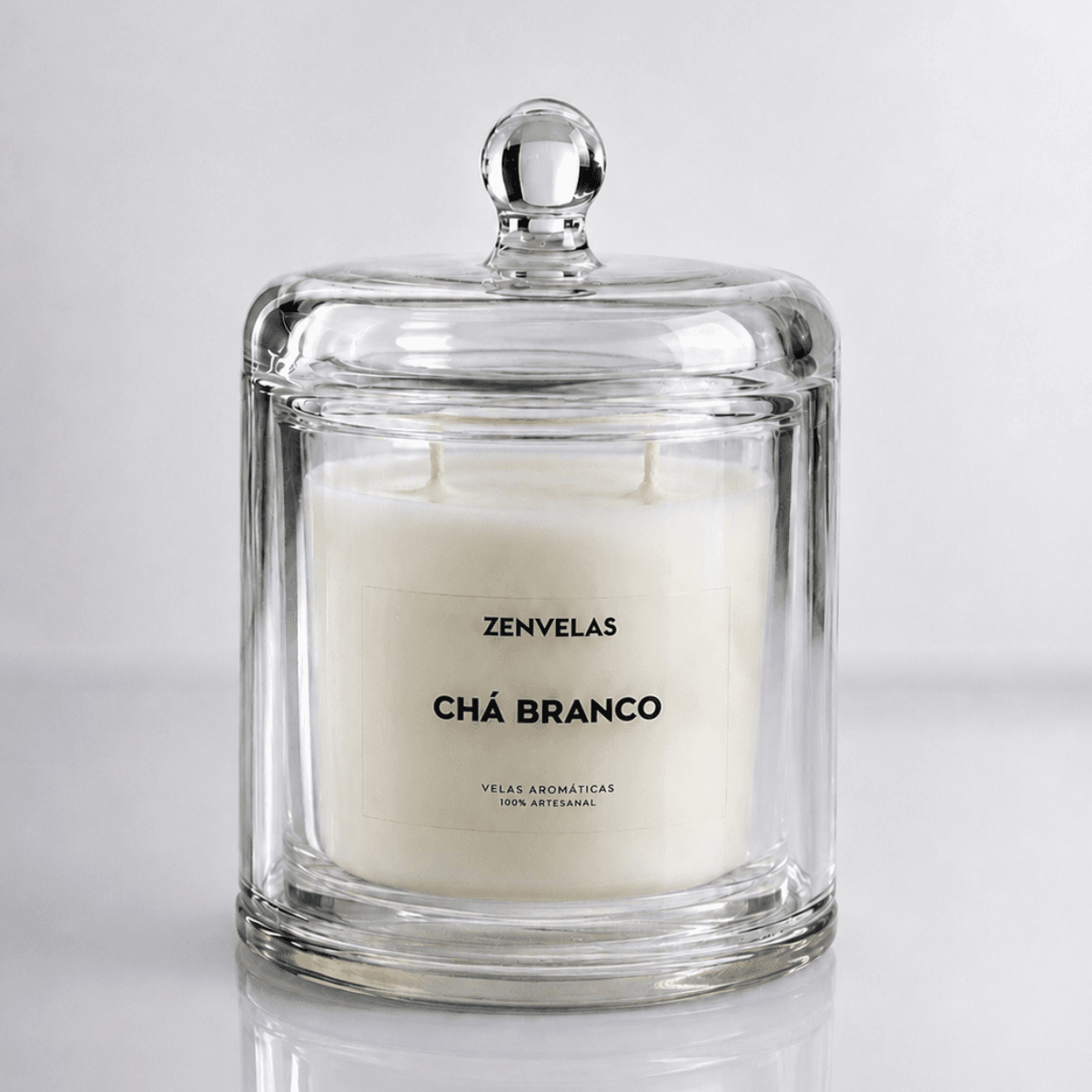 Vela Aromática na Cúpula 270g | Chá branco, Alecrim e Cascas e outros