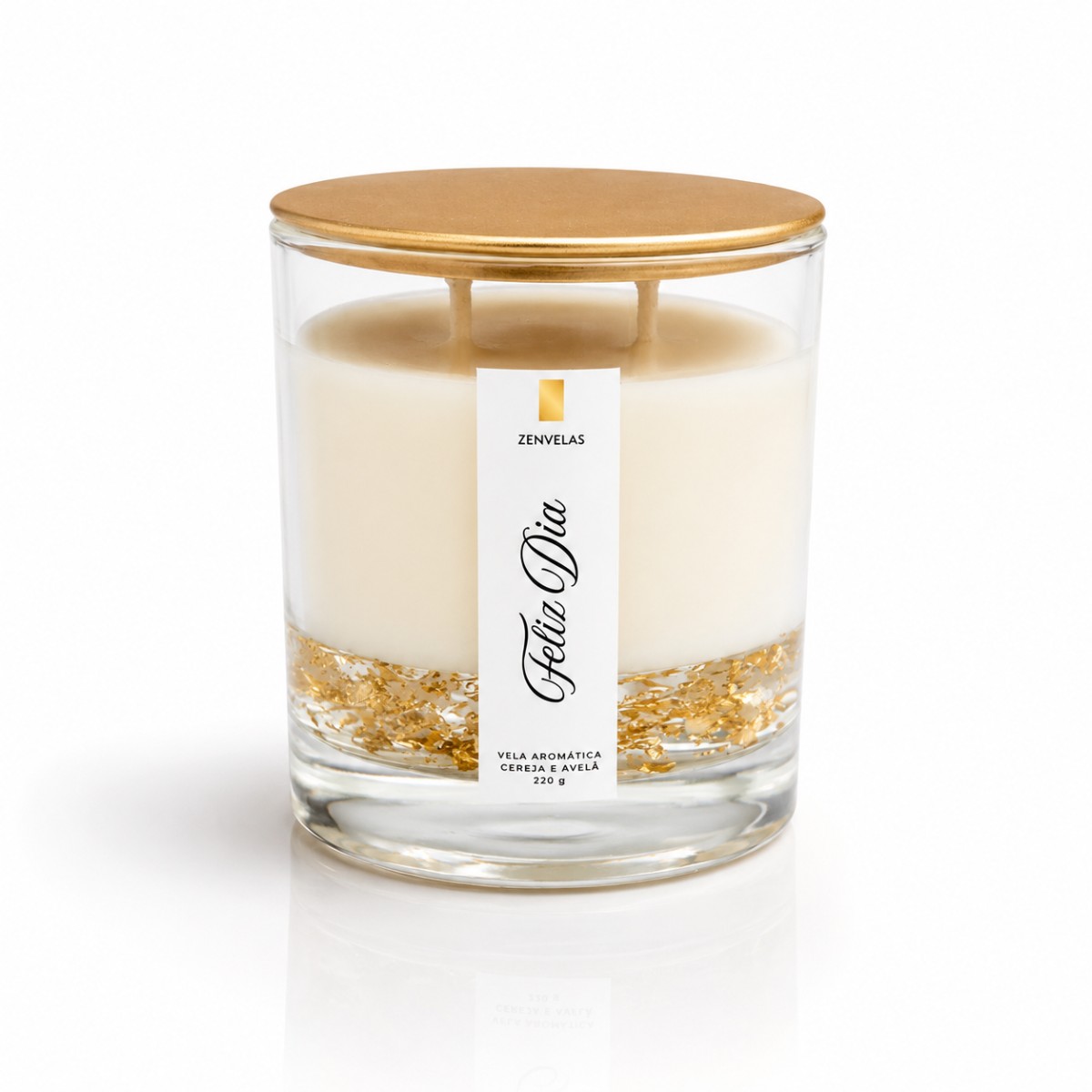 Vela Aromática Cereja e Avelã 220g
